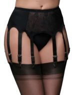 10 Strap Suspender Belt Lace Front Panel