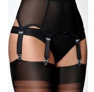 6 Strap Power Mesh Suspender Belt